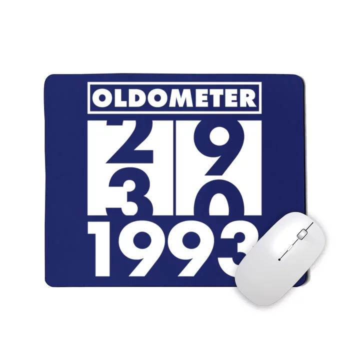 Funny Oldometer Made In 1993 30th Birthday Mousepad