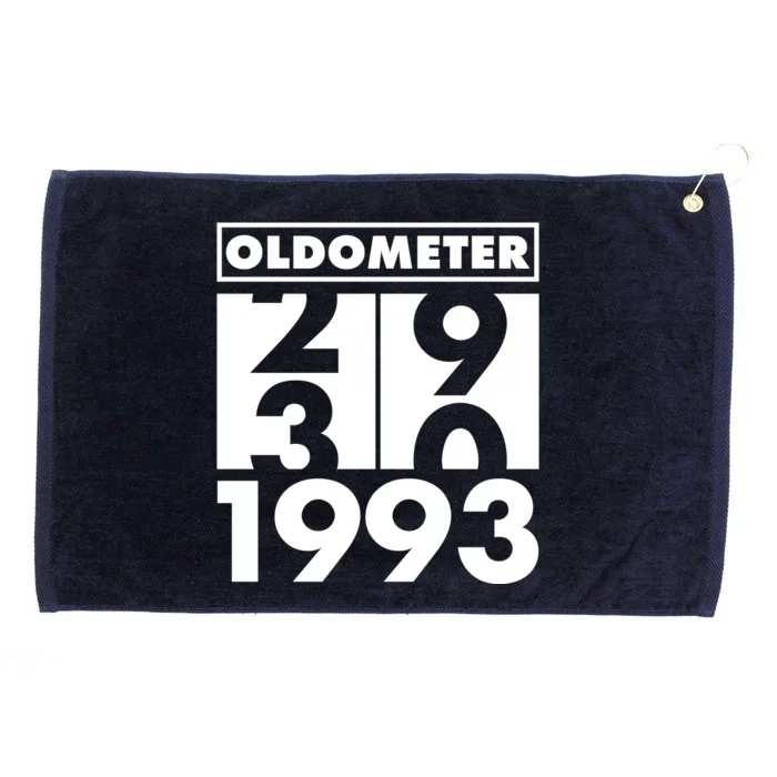 Funny Oldometer Made In 1993 30th Birthday Grommeted Golf Towel