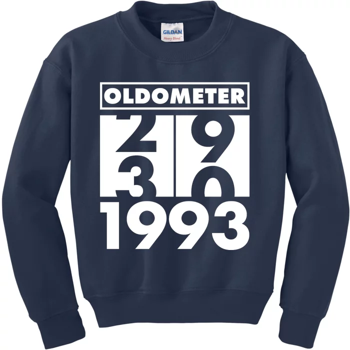 Funny Oldometer Made In 1993 30th Birthday Kids Sweatshirt