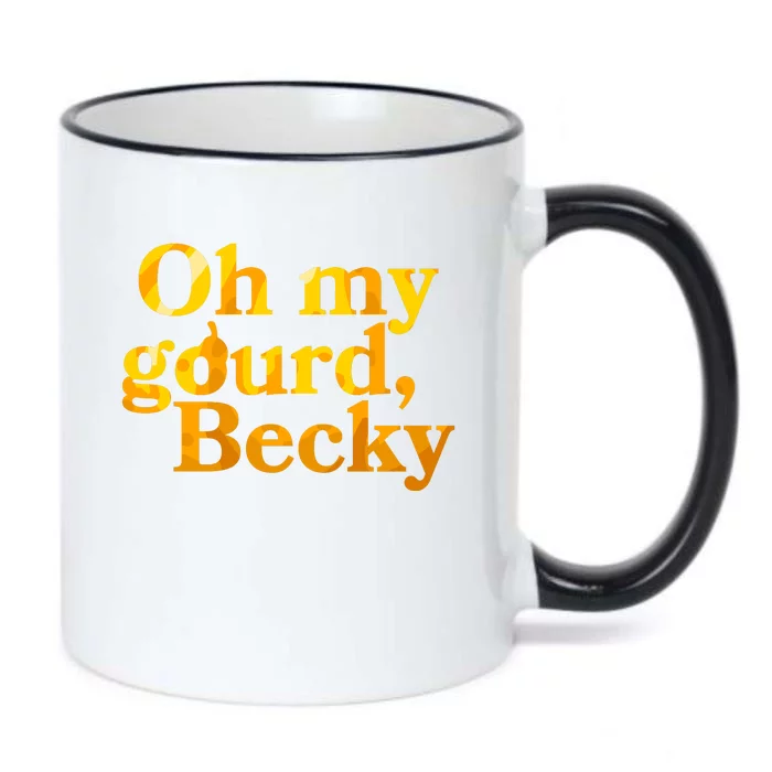 Funny Oh My Gourd Becky Black Color Changing Mug