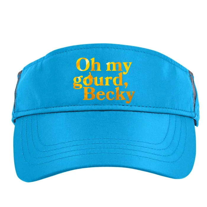 Funny Oh My Gourd Becky Adult Drive Performance Visor