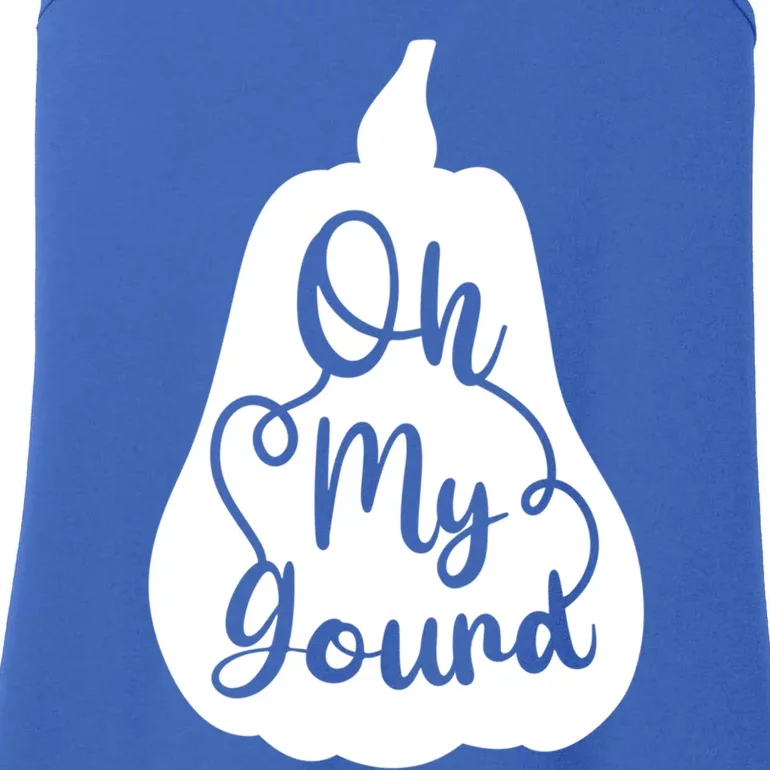 Funny Oh My Gourd Thanksgiving Fall Gift Ladies Essential Tank