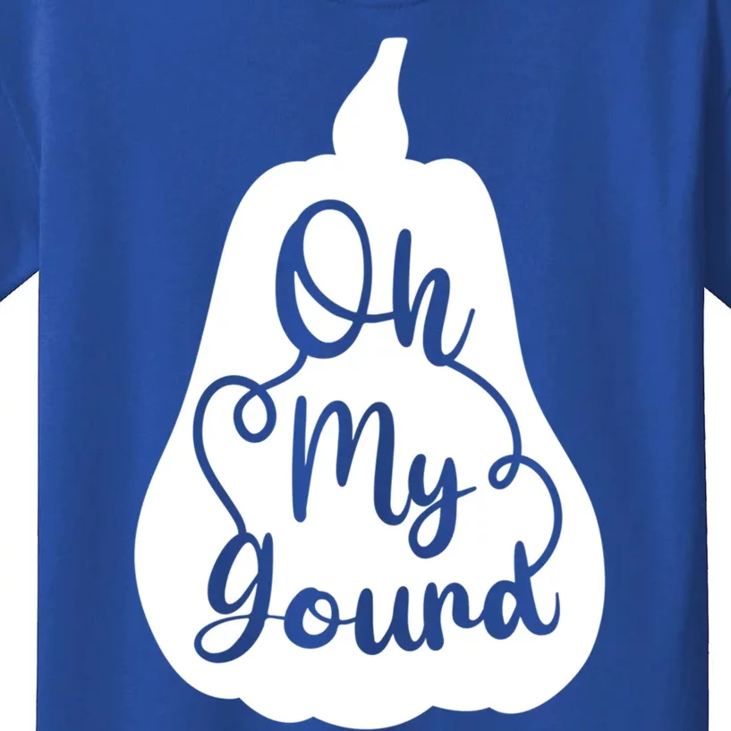 Funny Oh My Gourd Thanksgiving Fall Gift Kids T-Shirt