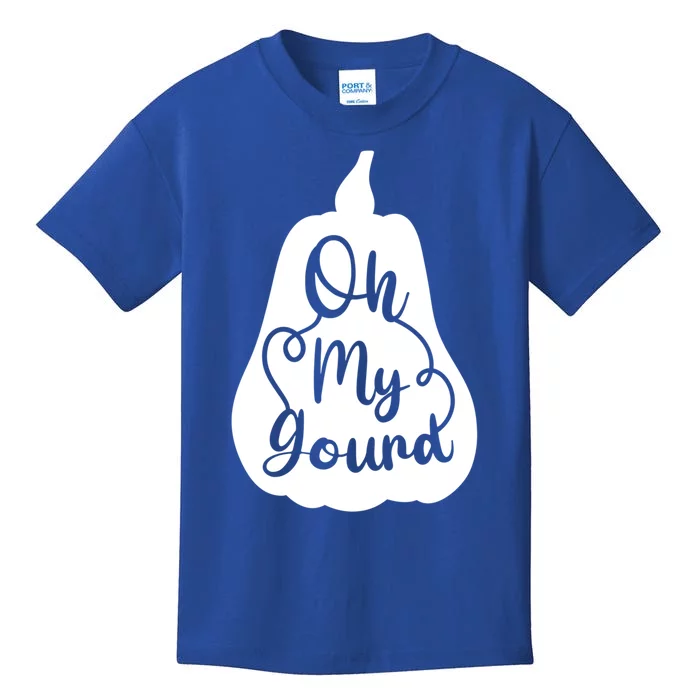 Funny Oh My Gourd Thanksgiving Fall Gift Kids T-Shirt