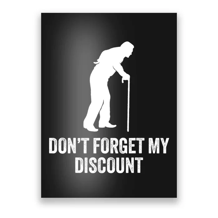 Funny Old Man Gag Old Person Older People Dad Birthday Poster