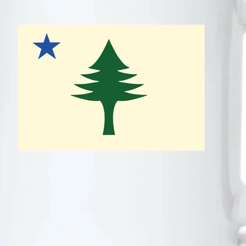 Flag Of Maine 1901 Maine State Flag Pine Tree State Black Color Changing Mug