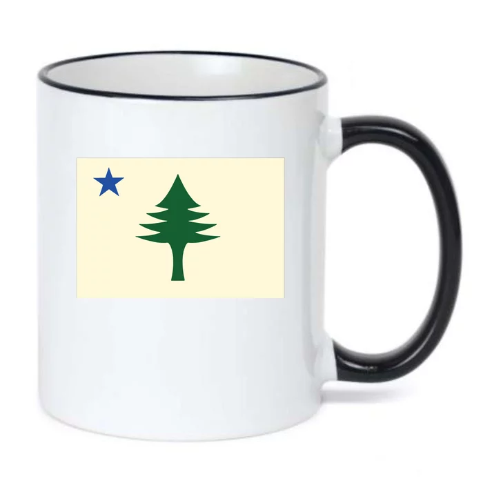 Flag Of Maine 1901 Maine State Flag Pine Tree State Black Color Changing Mug