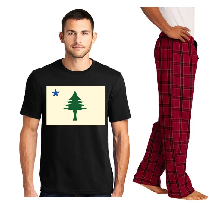 Flag Of Maine 1901 Maine State Flag Pine Tree State Pajama Set