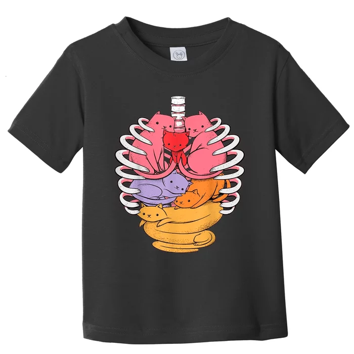 Funny Organs Made Out Of Cats Toddler T-Shirt