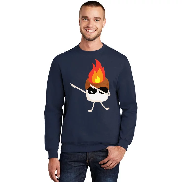 Flame On Marshmallow Tall Sweatshirt