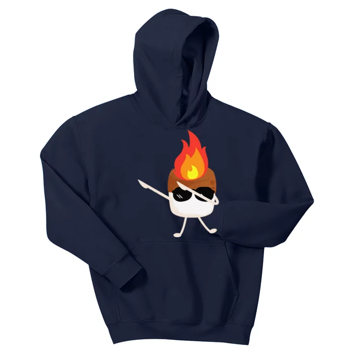 Flame On Marshmallow Kids Hoodie