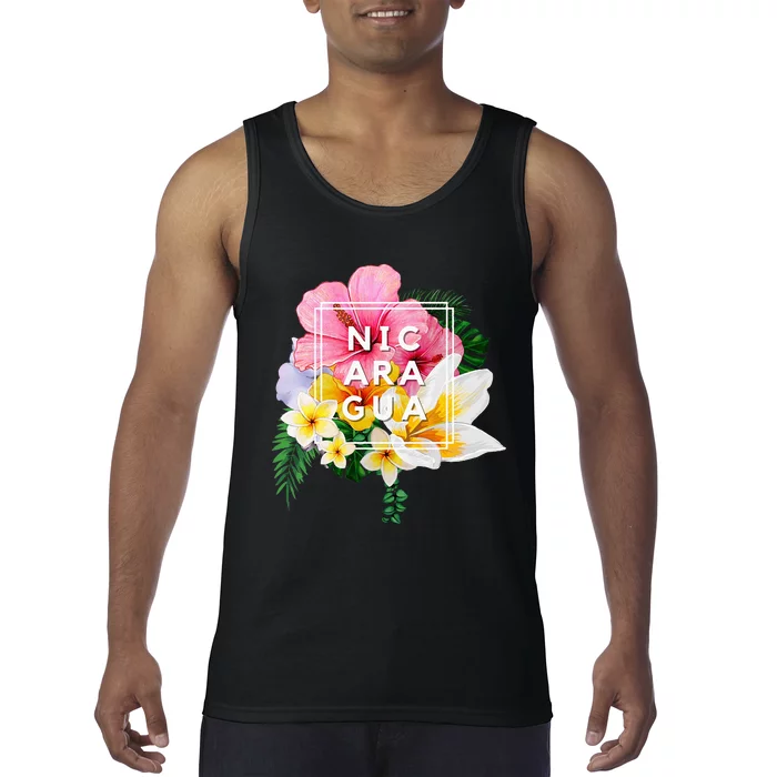 Flowers Of Nicaragua Floral Nicaragua Tank Top