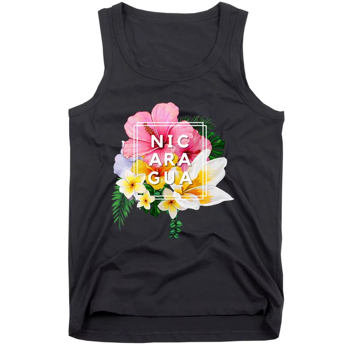 Flowers Of Nicaragua Floral Nicaragua Tank Top