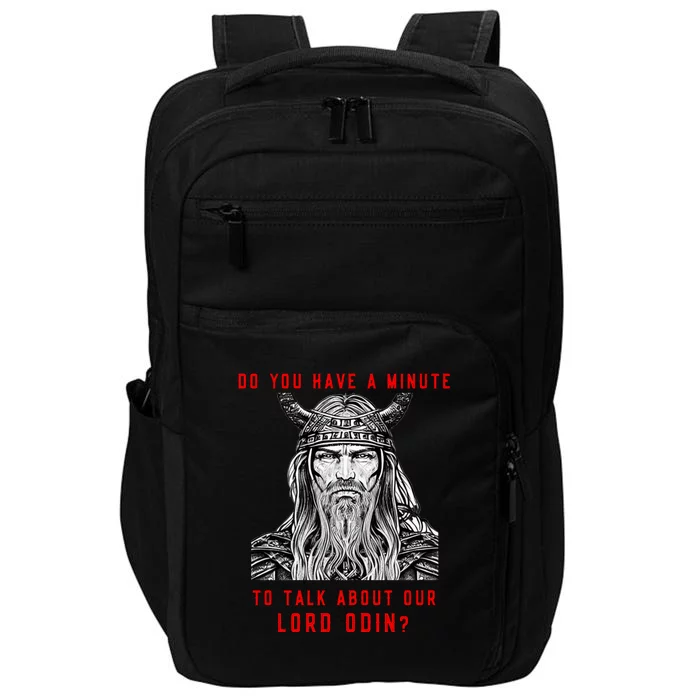 Funny Odin Norse God Viking Gift Impact Tech Backpack