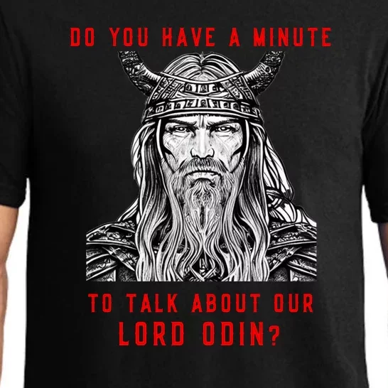 Funny Odin Norse God Viking Gift Pajama Set