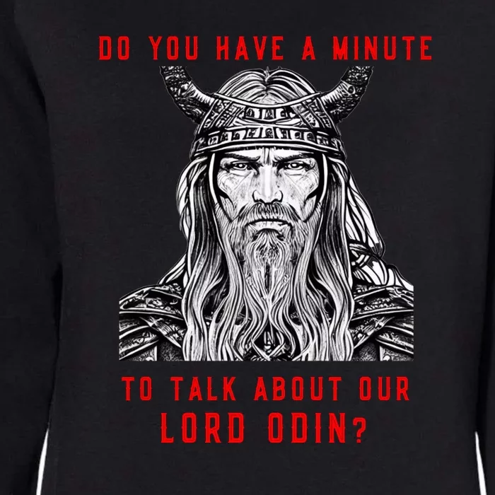 Funny Odin Norse God Viking Gift Womens California Wash Sweatshirt