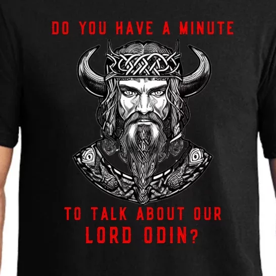 Funny Odin Norse God Viking Gift Pajama Set