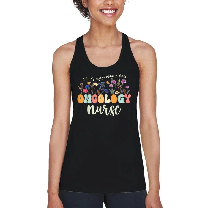 Funny Oncology Nurse Squad Oncology Medical Assistant Women's Racerback Tank