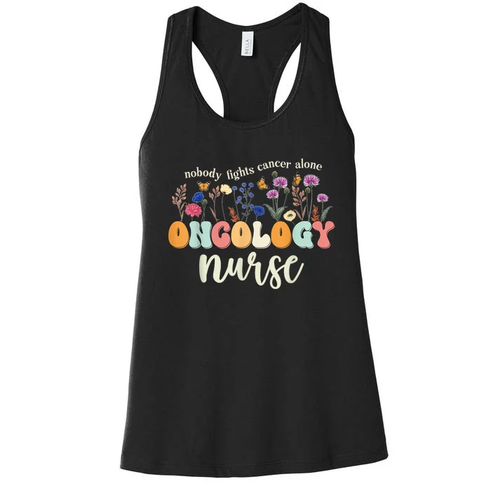 Funny Oncology Nurse Squad Oncology Medical Assistant Women's Racerback Tank