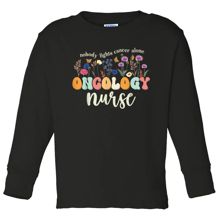 Funny Oncology Nurse Squad Oncology Medical Assistant Toddler Long Sleeve Shirt