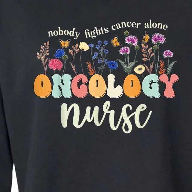 Funny Oncology Nurse Squad Oncology Medical Assistant Cropped Pullover Crew