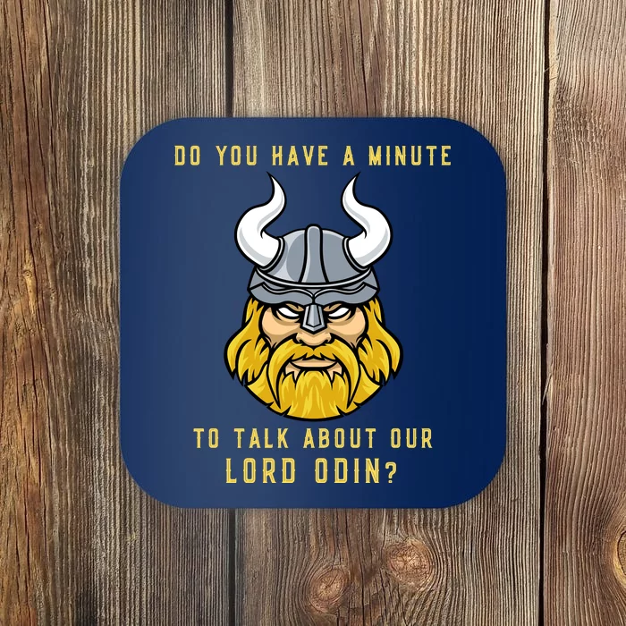 Funny Odin Norse God Viking Gift Coaster