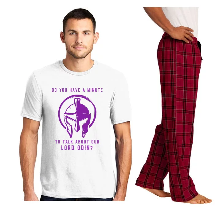 Funny Odin Norse God Viking Gift Pajama Set