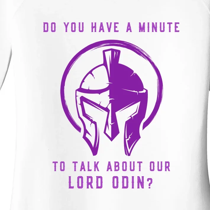 Funny Odin Norse God Viking Gift Women's Perfect Tri Tunic Long Sleeve Shirt