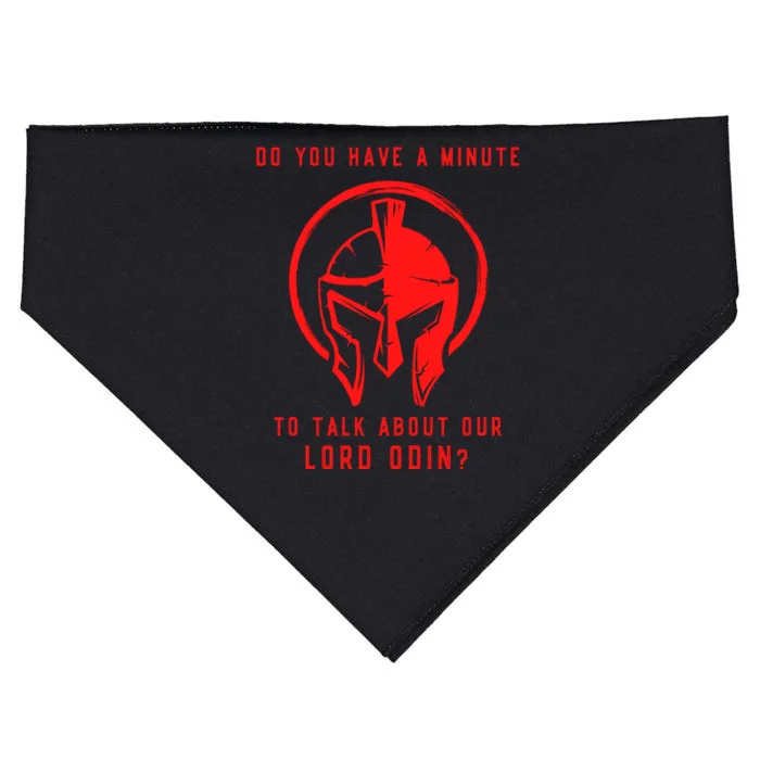 Funny Odin Norse God Viking Gift USA-Made Doggie Bandana