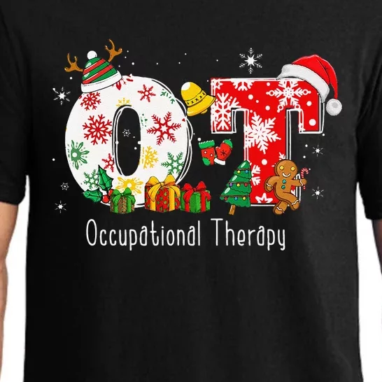 Funny OT Nurse Occupational Therapy Santa Christmas Pajama Pajama Set