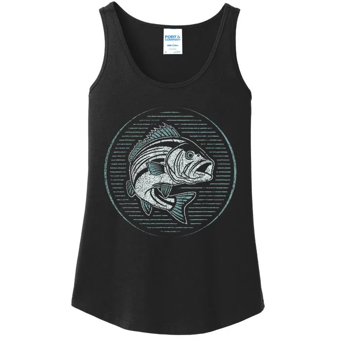 Fishing Outdoor Nature Wildlife Fish Fisherman Graphic Ladies Essential Tank