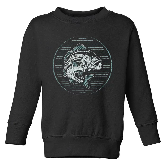 Fishing Outdoor Nature Wildlife Fish Fisherman Graphic Toddler Sweatshirt