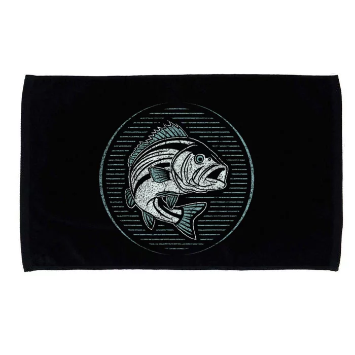 Fishing Outdoor Nature Wildlife Fish Fisherman Graphic Microfiber Hand Towel