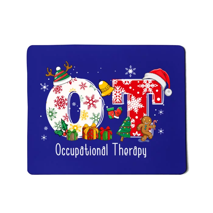 Funny Ot Nurse Occupational Therapy Santa Christmas Pajama Meaningful Gift Mousepad