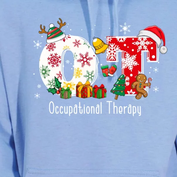 Funny Ot Nurse Occupational Therapy Santa Christmas Pajama Meaningful Gift Unisex Surf Hoodie