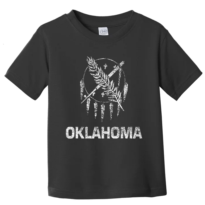 Flag Of Oklahoma The Sooner State Tulsa Norman Edmond Toddler T-Shirt