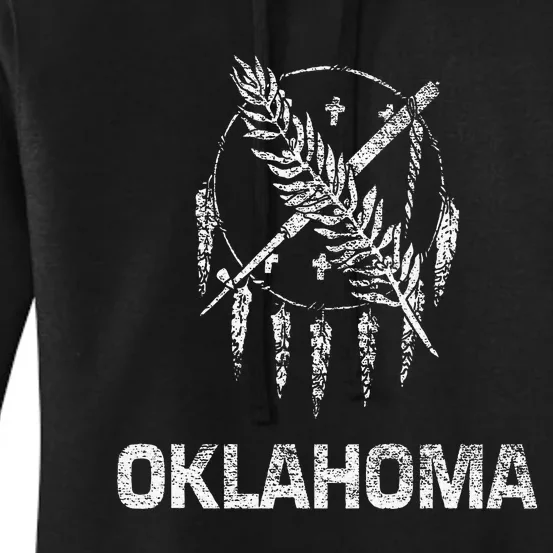 Flag Of Oklahoma The Sooner State Tulsa Norman Edmond Women's Pullover Hoodie