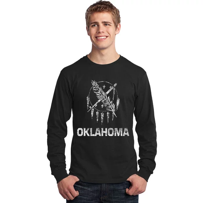 Flag Of Oklahoma The Sooner State Tulsa Norman Edmond Tall Long Sleeve T-Shirt