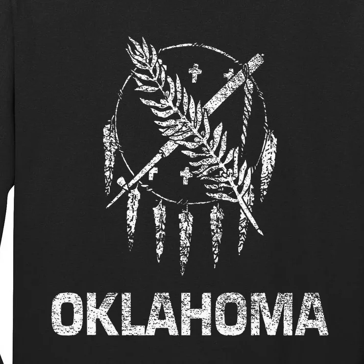 Flag Of Oklahoma The Sooner State Tulsa Norman Edmond Tall Long Sleeve T-Shirt