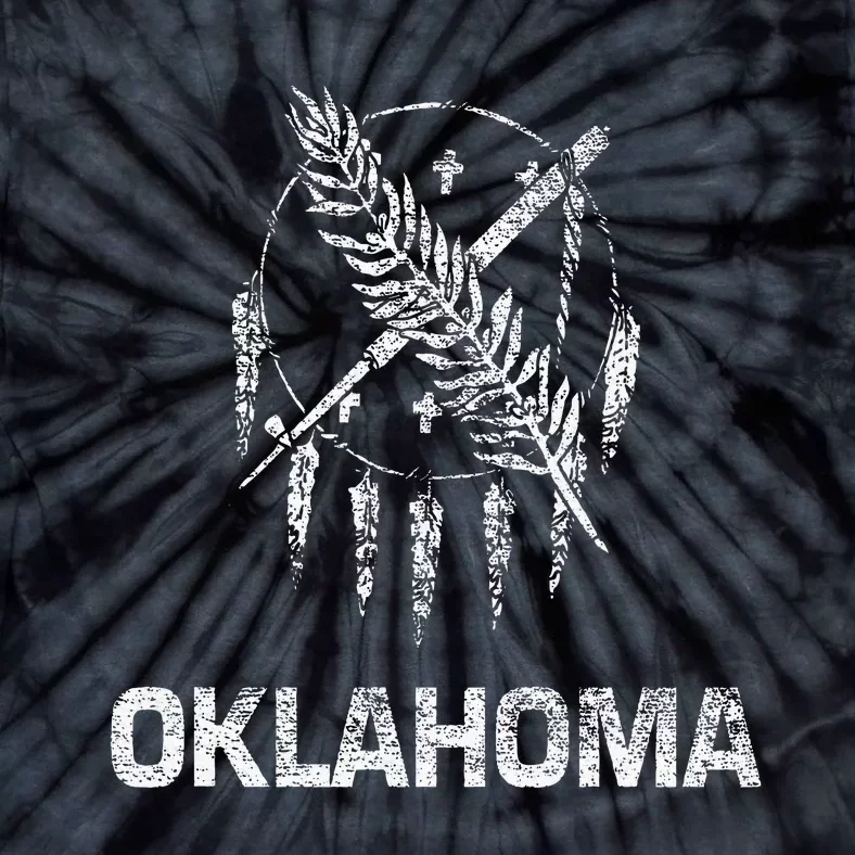 Flag Of Oklahoma The Sooner State Tulsa Norman Edmond Tie-Dye T-Shirt