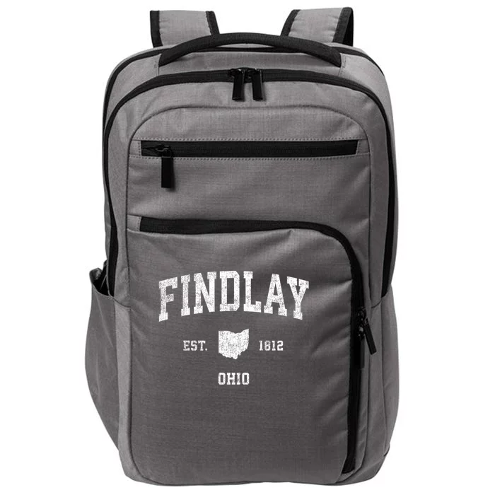 Findlay Ohio Oh Vintage Established Sports Design Impact Tech Backpack