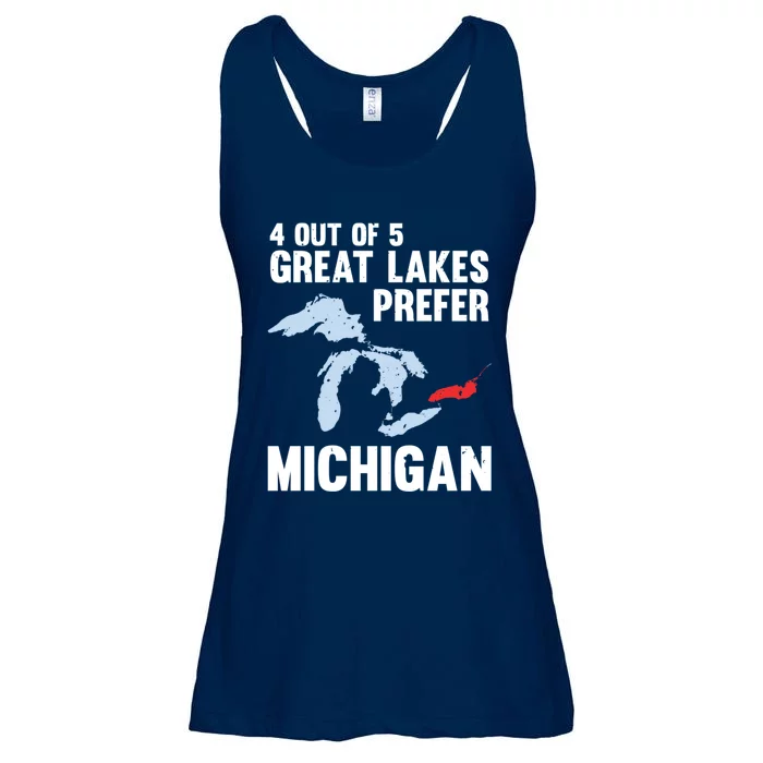 Four Out of Five Great Lakes Prefer Michigan Tee Ladies Essential Flowy Tank