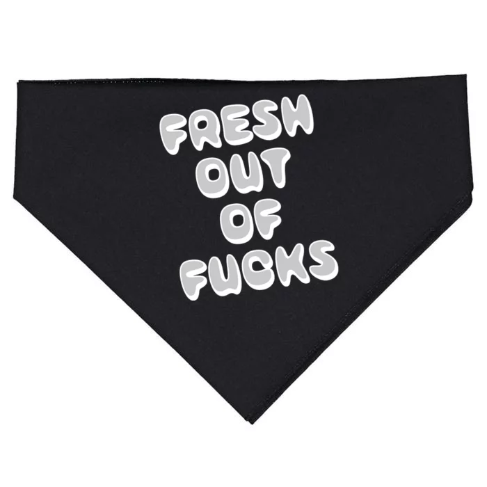 Fresh Out Of Fucks USA-Made Doggie Bandana