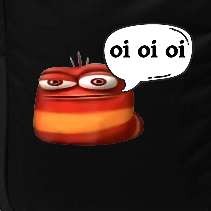 Funny Oi Oi Oi Red Worm Sarcastic Meme Impact Tech Backpack