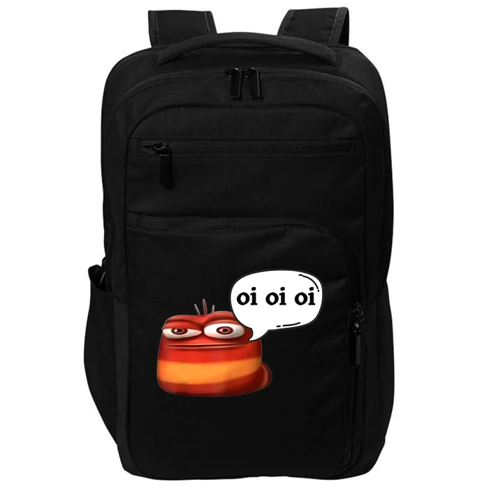 Funny Oi Oi Oi Red Worm Sarcastic Meme Impact Tech Backpack