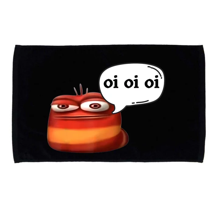 Funny Oi Oi Oi Red Worm Sarcastic Meme Microfiber Hand Towel