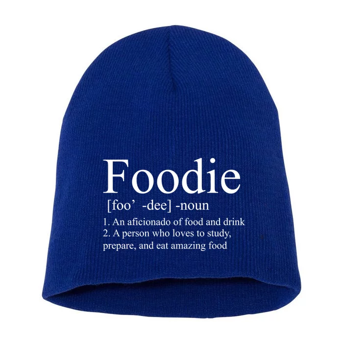 Foodie Definition Short Acrylic Beanie