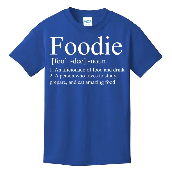 Foodie Definition Kids T-Shirt