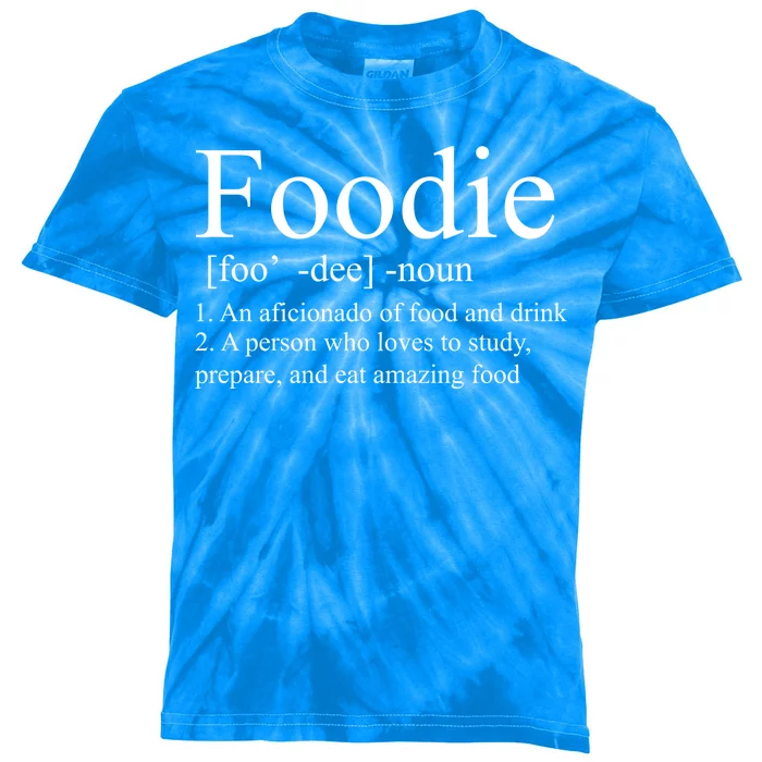 Foodie Definition Kids Tie-Dye T-Shirt