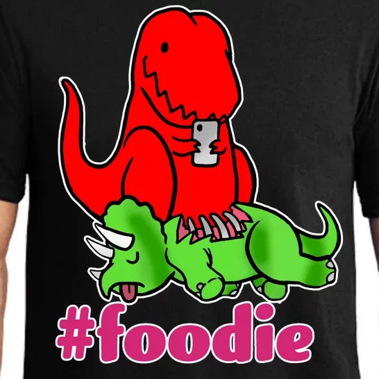 Foodie T-rex Food Selfie Pajama Set